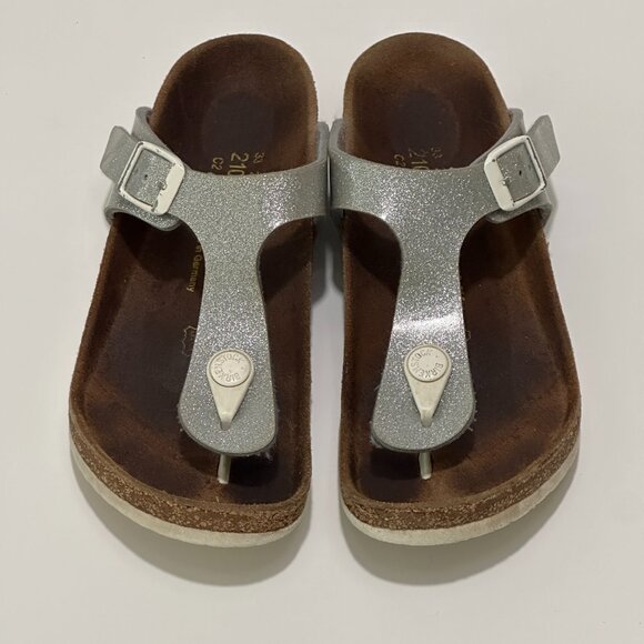 Birkenstock Other - Birkenstock Gizeh Sandal - Kids' US 2 - 2.5 - Silver Glitter VERY GOOD CONDITION